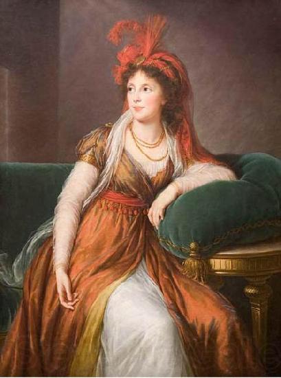 elisabeth vigee-lebrun Portrait of Princess Galitzin Spain oil painting art